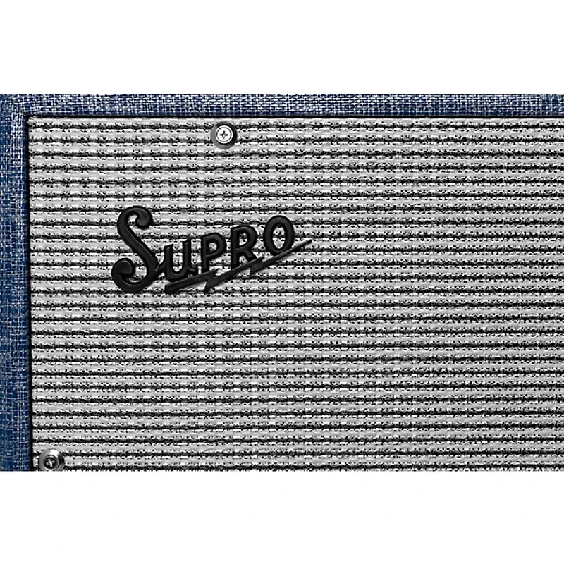 Supro Montauk 15W 1x10 Tube Guitar Combo Amp Blue Rhino Hyde