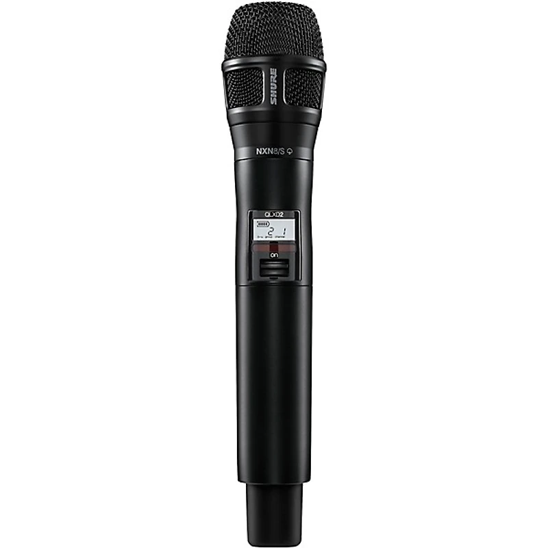 Shure QLXD2/N8S Digital Handheld Wireless Microphone Transmitter with Nexadyne 8/S Supercardioid Capsule (G50: 470 to 534 MHz)