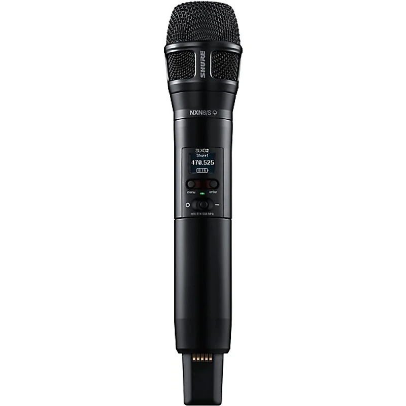 Shure SLXD24D/N8S Dual-Channel Digital Wireless Handheld Microphone System with Nexadyne 8/S Supercardioid Capsules (G58: 470 to 514 MHz) Band J52 Black