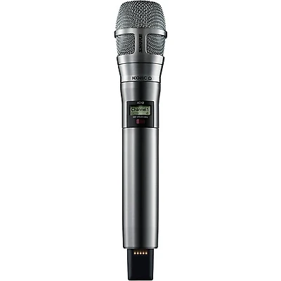 Shure ADX2/8CN Digital Handheld Wireless Microphone Transmitter with Nexadyne 8/C Cardioid Capsule (G57: 470 to 608 + 614 to 616 MHz) Band G57 Nickel