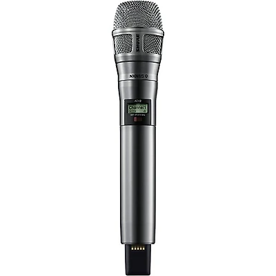 Shure ADX2/8SN Digital Handheld Wireless Microphone Transmitter with Nexadyne 8/S Supercardioid Capsule (G57: 470 to 608 + 614 to 616 MHz) Band G57 Nickel