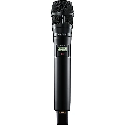 Shure ADX2FD/N8CB Digital Handheld Wireless Microphone Transmitter with Nexadyne 8/C Cardioid Capsule (G57: 470 to 608 + 614 to 616 MHz) Band G57 Black