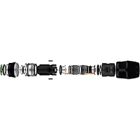Shure ADX2FD/N8CB Digital Handheld Wireless Microphone Transmitter with Nexadyne 8/C Cardioid Capsule (G57: 470 to 608 + 614 to 616 MHz) Band G57 Black