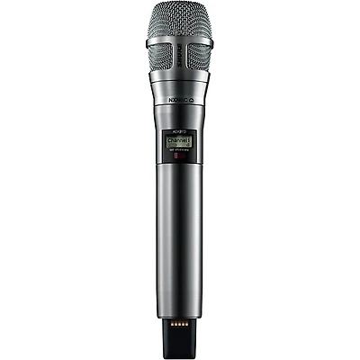 Shure ADX2FD/N8CN Digital Handheld Wireless Microphone Transmitter with Nexadyne 8/C Cardioid Capsule (G57: 470 to 608 + 614 to 616 MHz) Band G57 Nickel