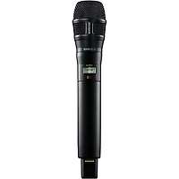 Shure ADX2FD/N8SB Digital Handheld Wireless Microphone Transmitter With Nexadyne 8/S Supercardioid Capsule, G57: 470-608 + 614-616MHz Band G57 Black