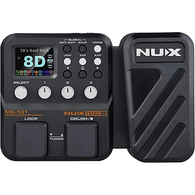 NUX MG-101 Multi-Effects and Amp Modeler Effects Pedal Black