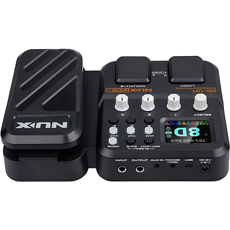 NUX MG-101 Multi-Effects and Amp Modeler Effects Pedal Black