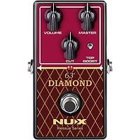 NUX '63 Diamond Reissue Distortion Effects Pedal Black