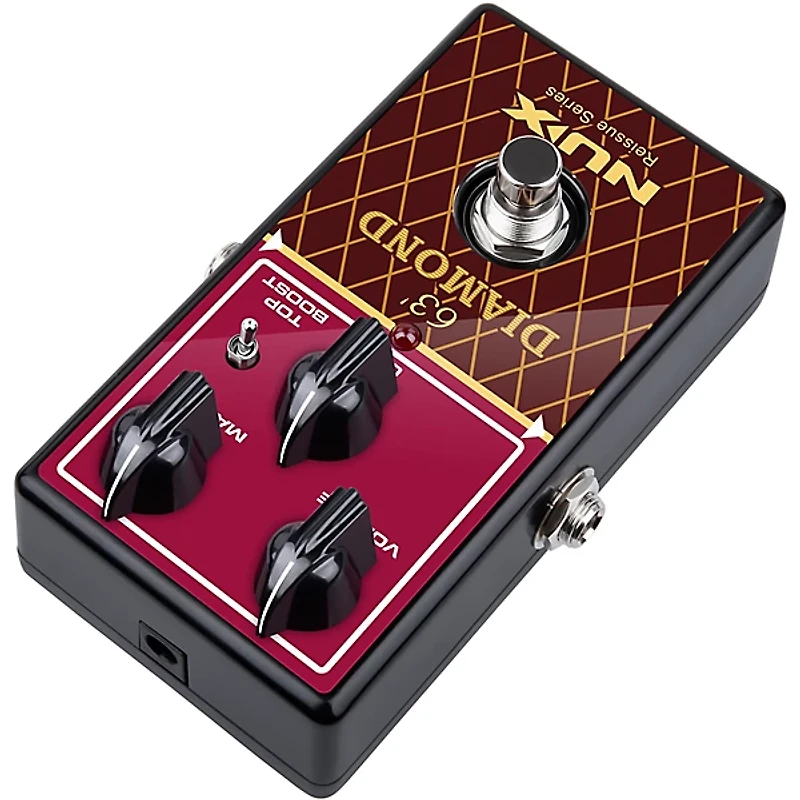 NUX '63 Diamond Reissue Distortion Effects Pedal Black