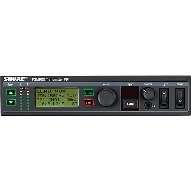 Shure PSM 900 Personal Monitor System With Rackmountable Transmitter, Rechargeable Bodypack Receiver and SE425 Earphones