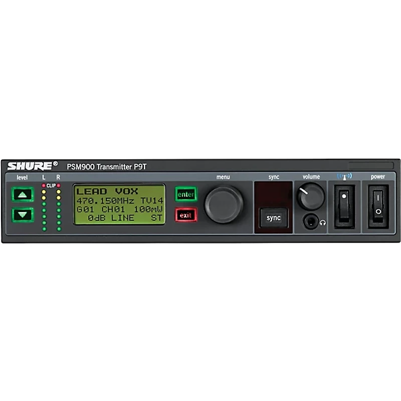 Shure PSM 900 Personal Monitor System With Rackmountable Transmitter, Rechargeable Bodypack Receiver and SE425 Earphones