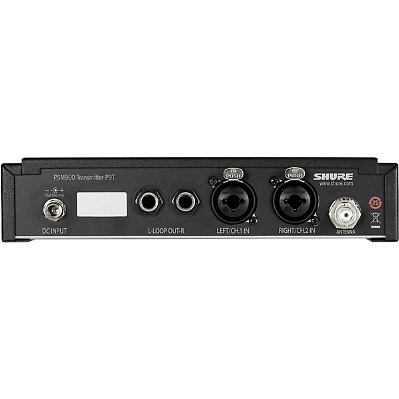 Shure PSM 900 Personal Monitor System With Rackmountable Transmitter, Rechargeable Bodypack Receiver and SE425 Earphones