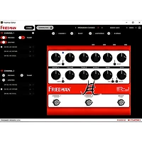 Friedman IRJ Dual Tube Jake E. Lee Signature Dual-Tube Preamp DI+IR Dual-Channel 12AX7 Tubes Effects Pedal Red and White