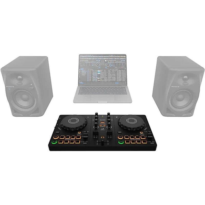 AlphaTheta DDJ-FLX2 Entry-Level DJ Controller for rekordbox and Serato Black