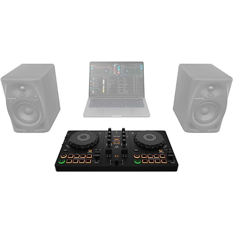 AlphaTheta DDJ-FLX2 Entry-Level DJ Controller for rekordbox and Serato Black