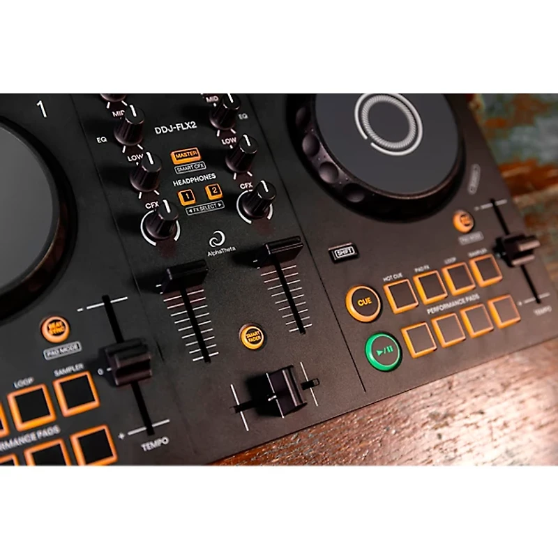 AlphaTheta DDJ-FLX2 Entry-Level DJ Controller for rekordbox and Serato Black