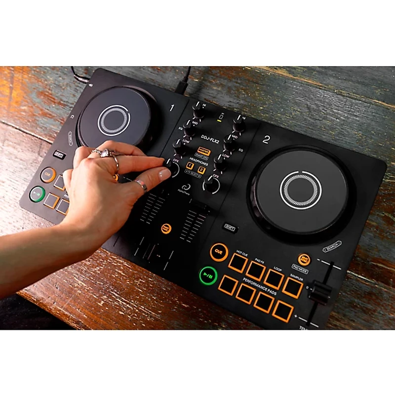 AlphaTheta DDJ-FLX2 Entry-Level DJ Controller for rekordbox and Serato Black