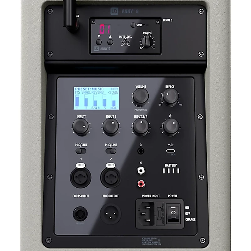 LD Systems ANNY 8 Portable 8" Battery-Powered Speaker With Wireless Headset Mic