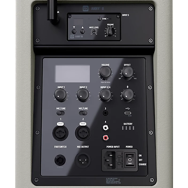 LD Systems ANNY 8 Portable 8" Battery-Powered Speaker With Wireless Headset Mic