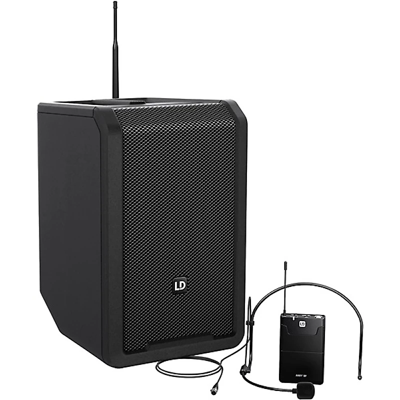 LD Systems ANNY 8 Portable 8" Battery-Powered Speaker With Wireless Headset Mic
