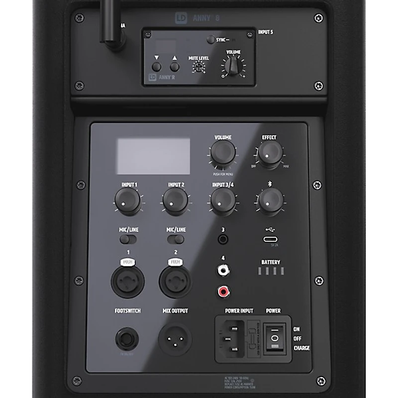 LD Systems ANNY 8 Portable 8" Battery-Powered Speaker With Wireless Headset Mic