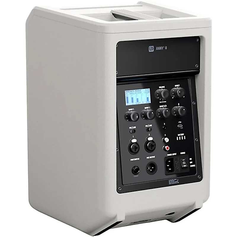 LD Systems ANNY 8 Portable 8" Battery-Powered Speaker, Urban Grey