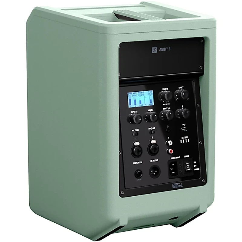 LD Systems ANNY 8 Portable 8" Battery-Powered Speaker, Adventure Green