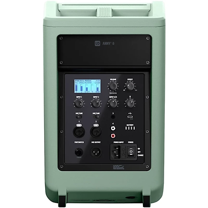 LD Systems ANNY 8 Portable 8" Battery-Powered Speaker, Adventure Green