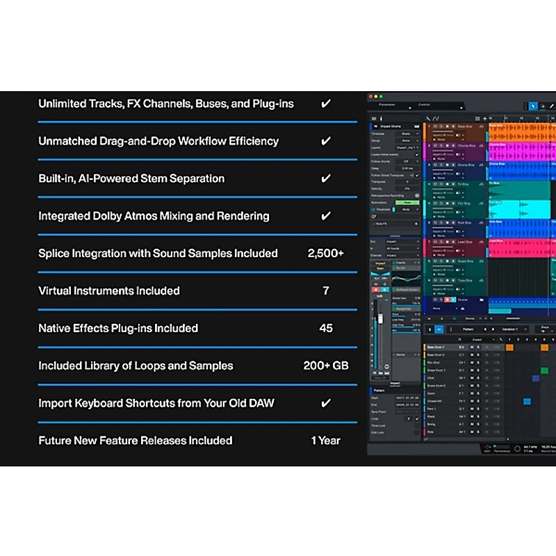 PreSonus Studio One Pro 7 W 12M Pro+ Software Download