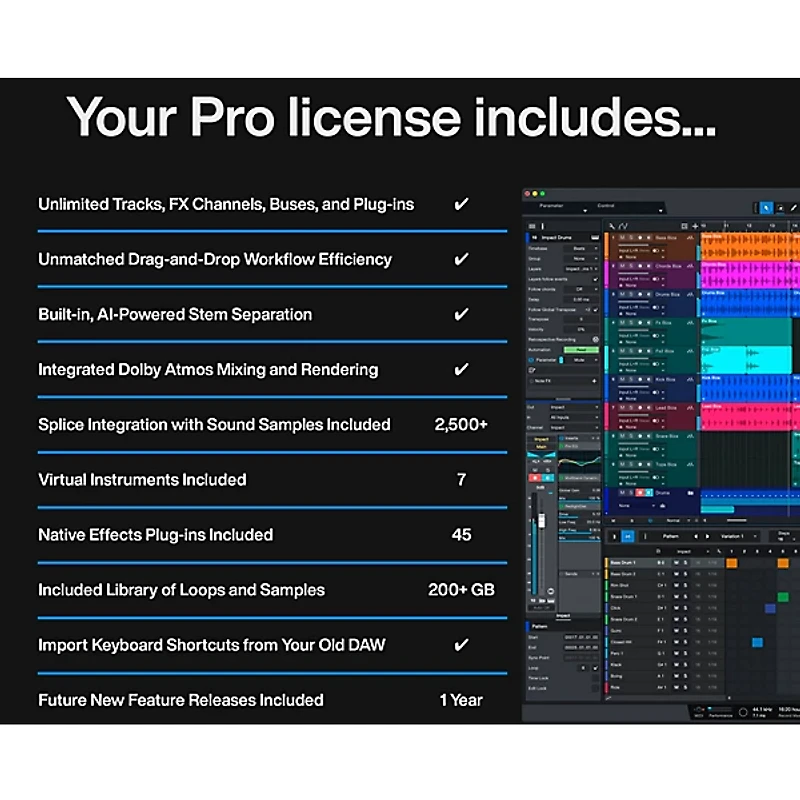 PreSonus Studio One Pro 7 Upgrade Software Download