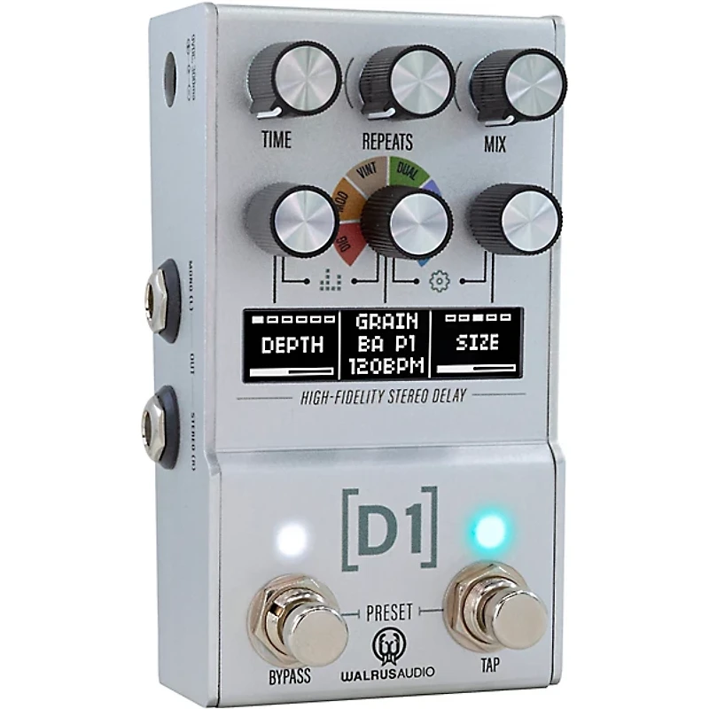 Walrus Audio Mako Series D1 High-Fidelity Delay MKII Silver