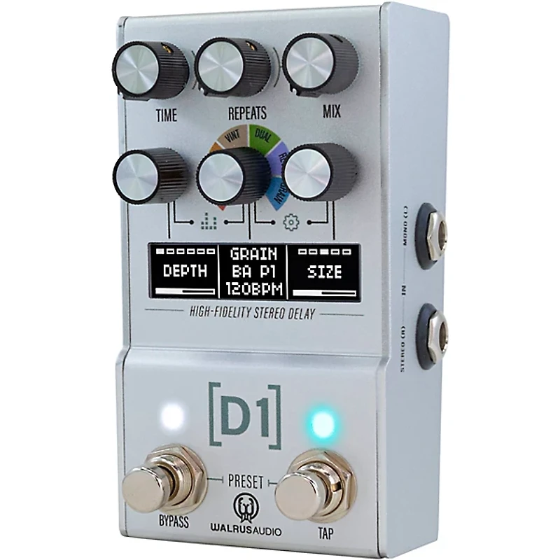 Walrus Audio Mako Series D1 High-Fidelity Delay MKII Silver