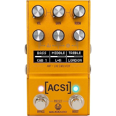 Walrus Audio Mako Series ACS1 Amp + Cab Simulator MKII Gold