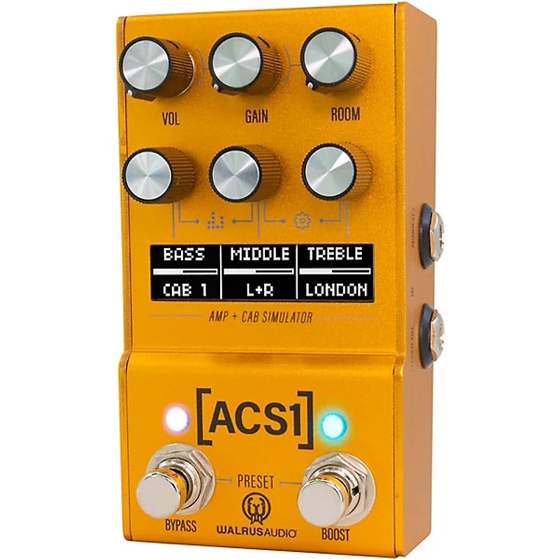 Walrus Audio Mako Series ACS1 Amp + Cab Simulator MKII Gold