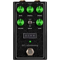 Revv Amplification G2 Anniversary Edition Overdrive Effects Pedal Black