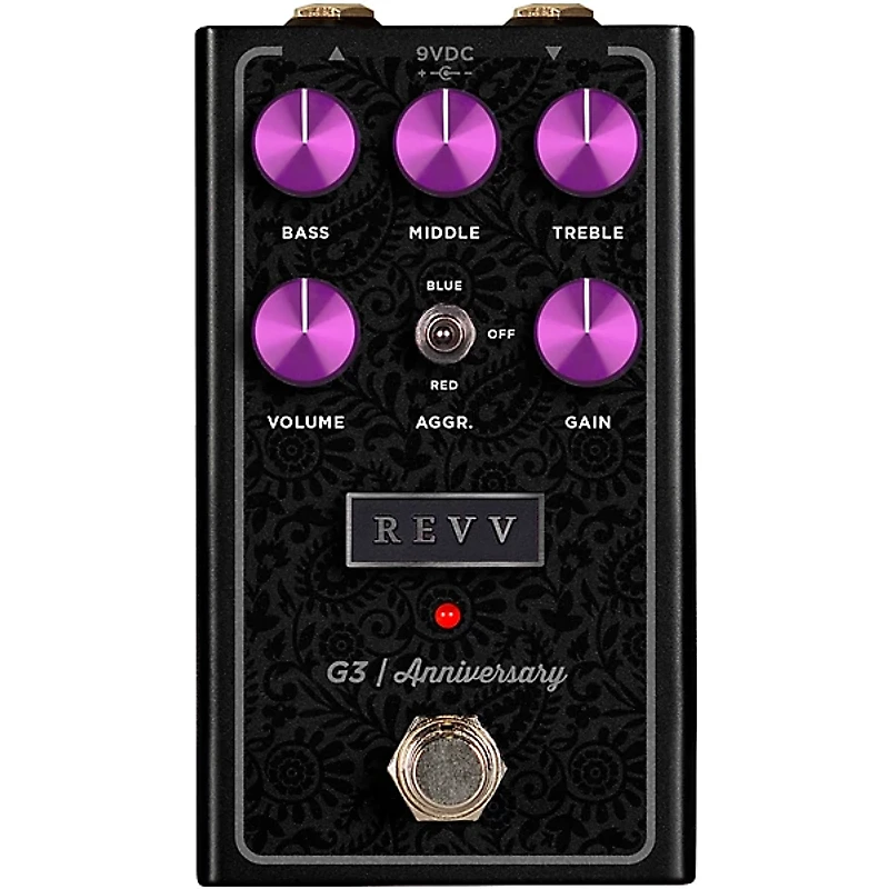 Revv Amplification G3 Anniversary Edition Distortion Effects Pedal Black