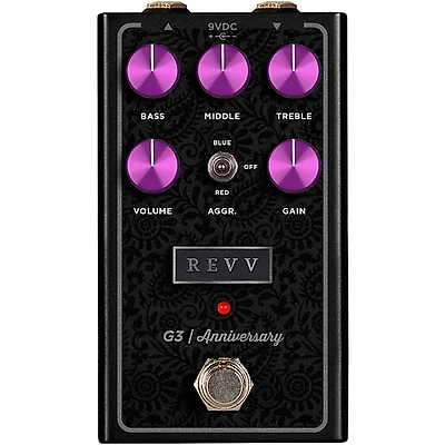 Revv Amplification G3 Anniversary Edition Distortion Effects Pedal Black