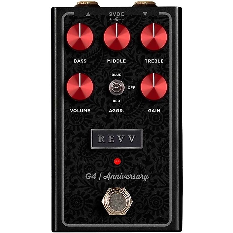 Revv Amplification G4 Anniversary Edition Distortion Effects Pedal Black