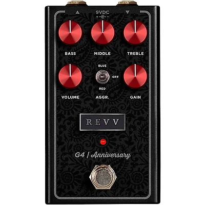 Revv Amplification G4 Anniversary Edition Distortion Effects Pedal Black