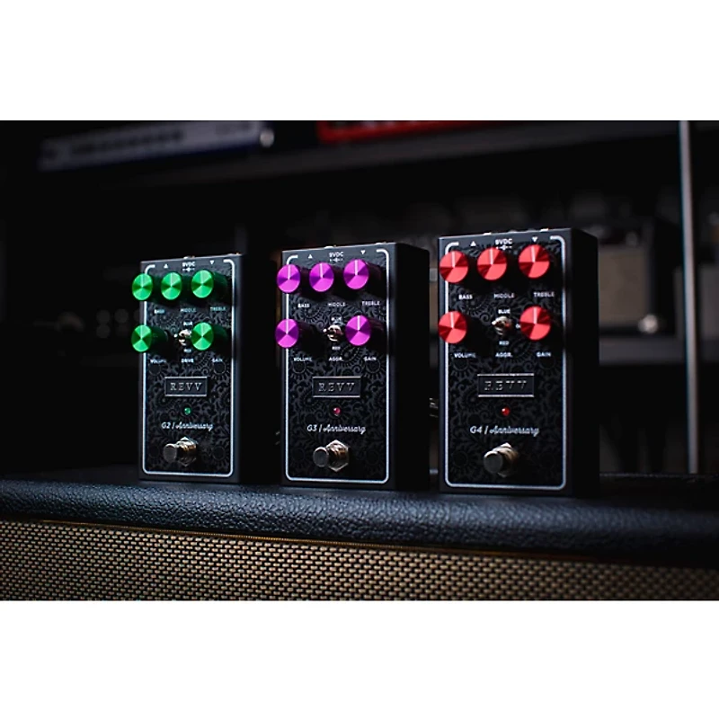 Revv Amplification G4 Anniversary Edition Distortion Effects Pedal Black