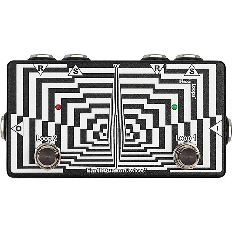 EarthQuaker Devices Flexi Loops Flexi-Switch Pedal Black and White