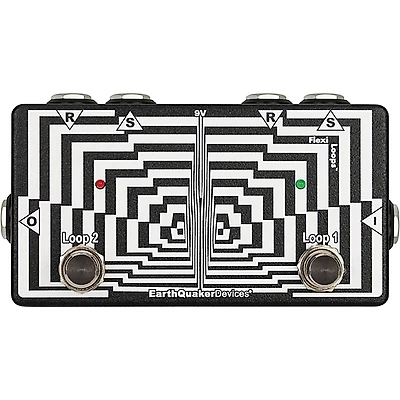 EarthQuaker Devices Flexi Loops Flexi-Switch Pedal Black and White