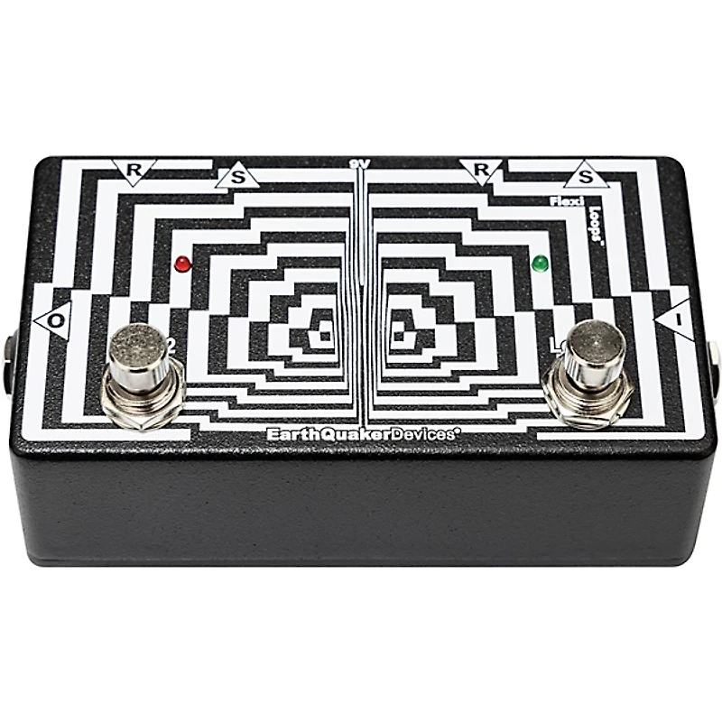 EarthQuaker Devices Flexi Loops Flexi-Switch Pedal Black and White