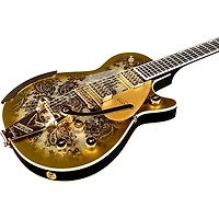 Gretsch Guitars G6134TG Limited Edition Paisley Penguin with String-Thru Bisgby Electric Guitar Gold Paisley