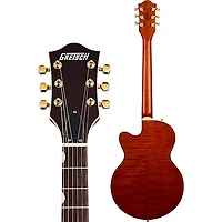 Gretsch Guitars Electromatic LTD Flame Okoume Broadkaster Jr. Single-Cut With Bigsby Electric Guitar Roundup Orange Stain