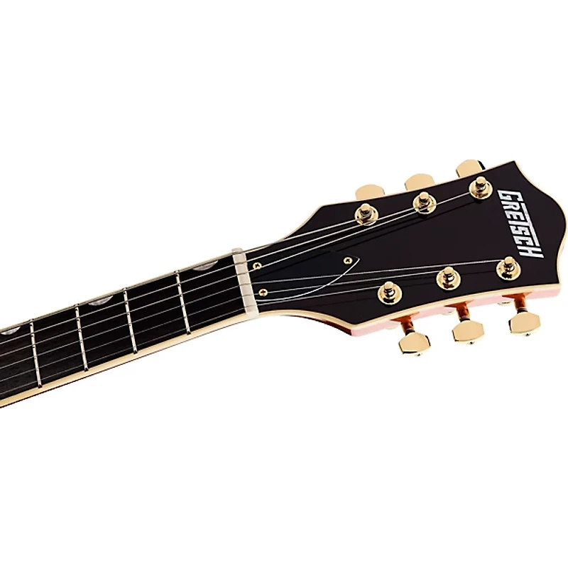 Gretsch Guitars Electromatic LTD Flame Okoume Broadkaster Double-Cut Electric Guitar With Bigsby Roundup Orange Stain