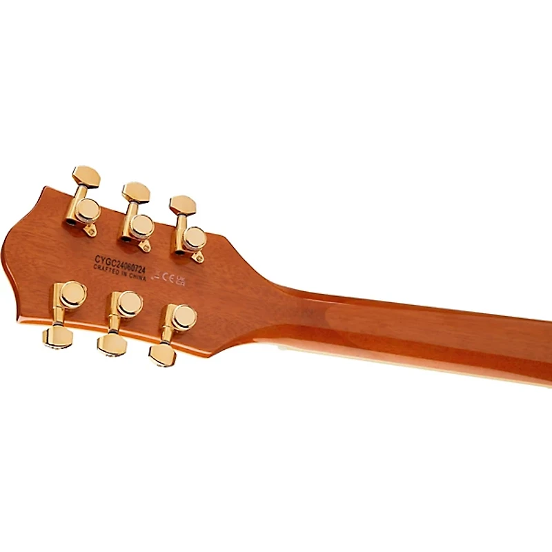 Gretsch Guitars Electromatic LTD Flame Okoume Broadkaster Double-Cut Electric Guitar With Bigsby Roundup Orange Stain