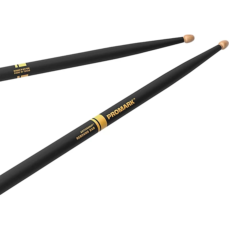 Promark Rebound ActiveGrip Hickory Drum Sticks 5AB Wood