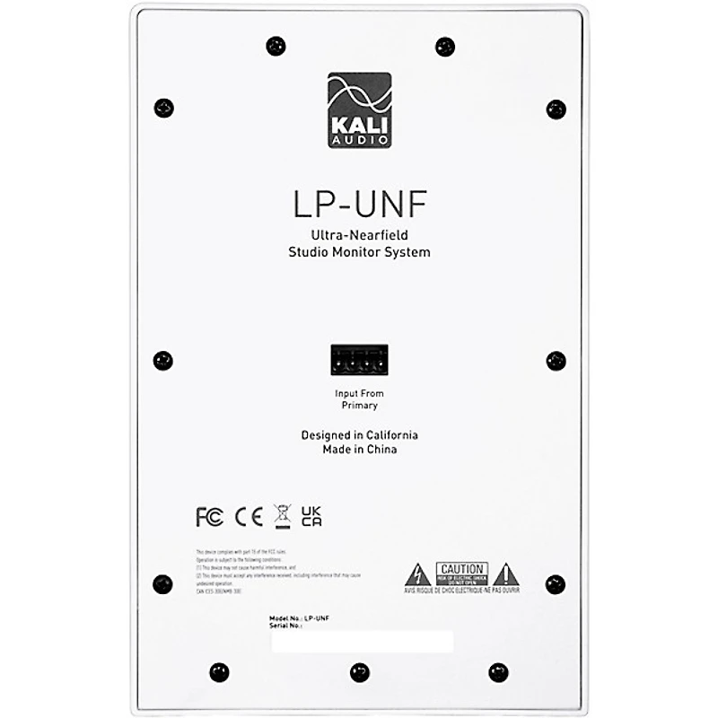 Kali Audio LP-UNF 4.5" 2-Way Powered Speaker Pair With Bluetooth - White