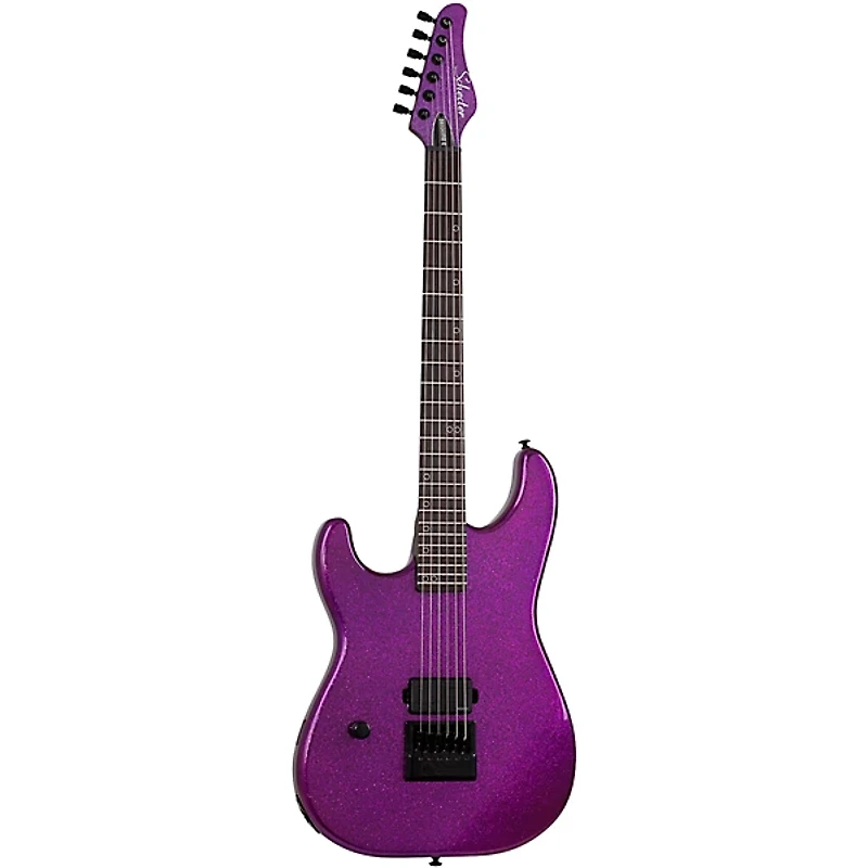 Schecter Guitar Research Danskimo-6 Left-Handed Electric Guitar Purple Sparkle